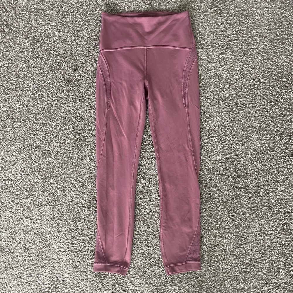 Lululemon Athletica High-Waisted Leggings - Mauve